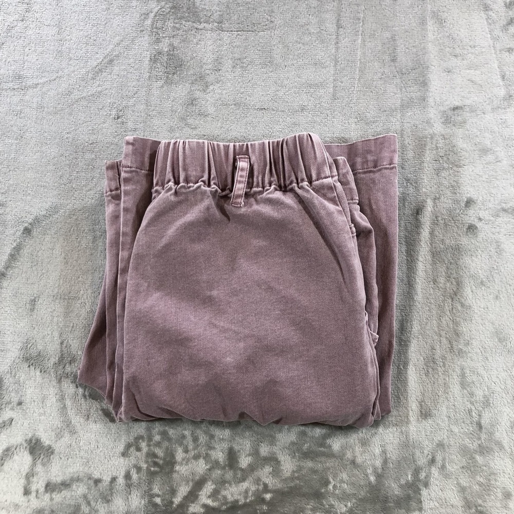 YFB Baggy Wide Leg Pants Womens M Purple Elastic Waist Cotton Lyocell Stretch - Picture 14 of 15